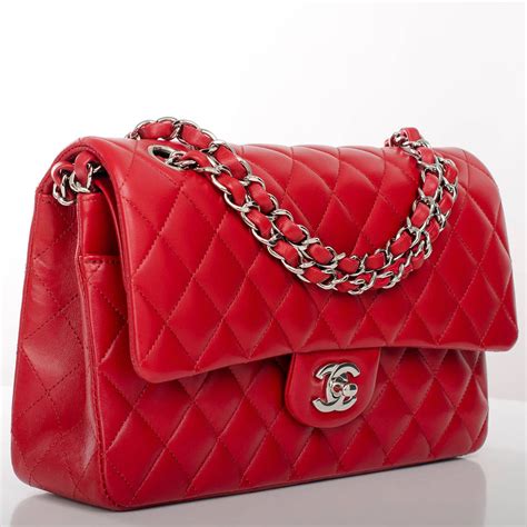 classic red chanel bag|authentic red chanel bags.